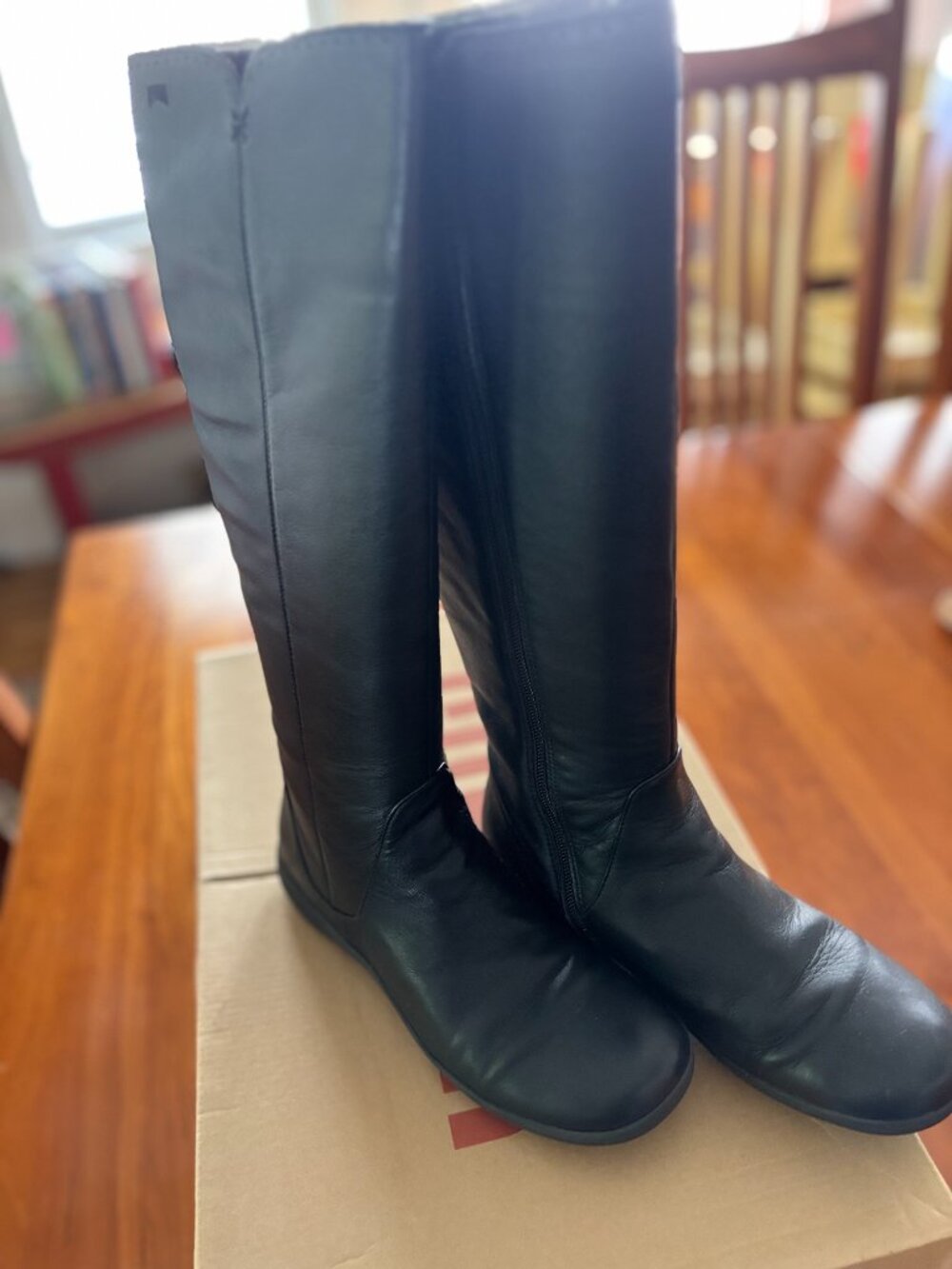 Camper Spiral Comet Leather Boot 46300-003 - Black - EU 39 - Picture 2 of 5